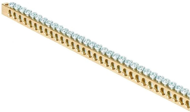 Шина PEN "зем-ноль" 6х9мм, 168/2, 1000мм (уп.10)