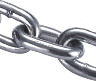 Цепь 8 мм короткозвенная DIN766 цинк (боб. 20м) (ЗИТАР), б