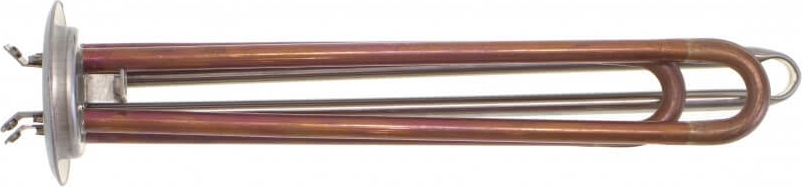 ТЭН водяной RF 2000W(700+1300), медь, Ф64, М4, клеммы под разъем, L300мм, 220V