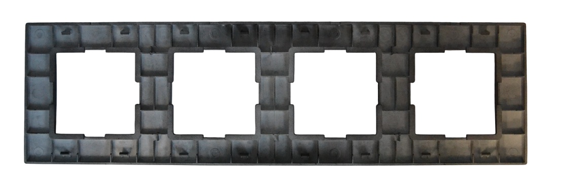 Рамка 4-я чёрная SD-P1020B "Standard" AWSproducts