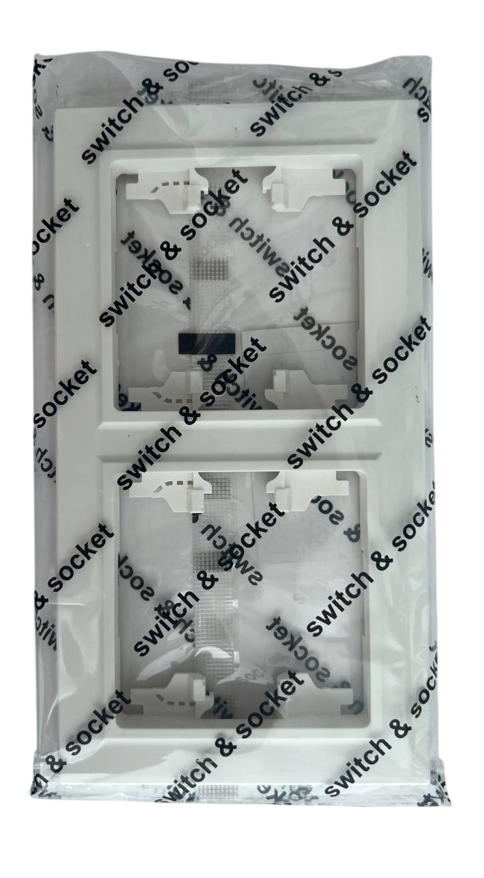 Рамка 2-я белая горизонтальная U1A-029 SoftTouch "Uno" AWSproducts