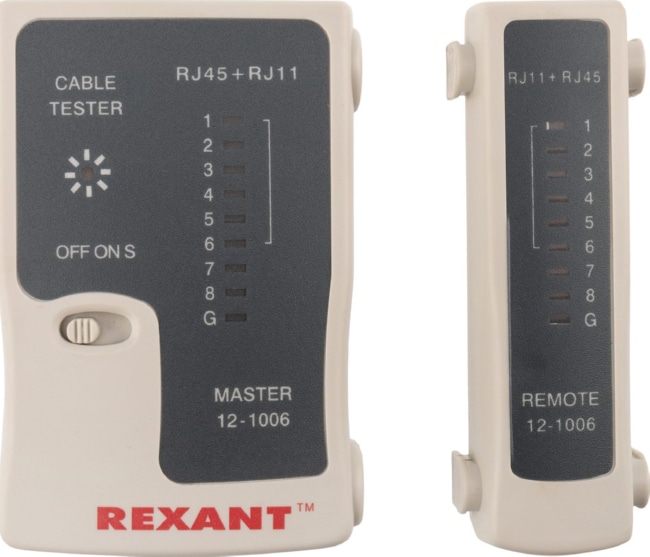 Тестер Кабеля  RJ-45+RJ-11 - 468 REXANT