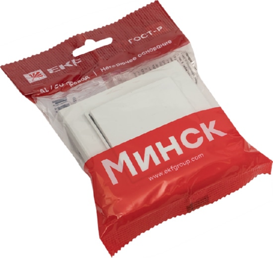 Выключатель 1-кл. Белый Минск EKF