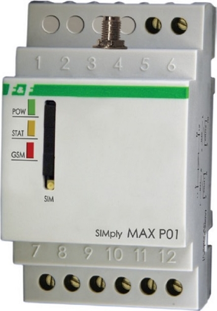 Реле дистанционного управления 230v 8A (GSM) (SIMplyMAX P01)