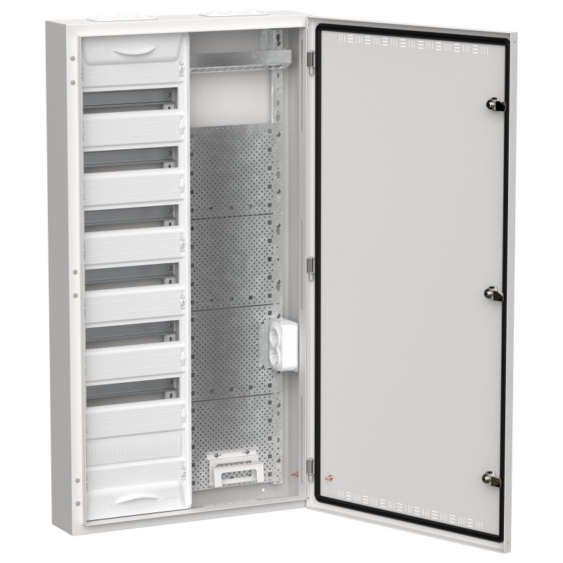 Щит металл. TITAN 5 ЩРн-84 (2х84) IP30 белый (1085х570х140) IEK