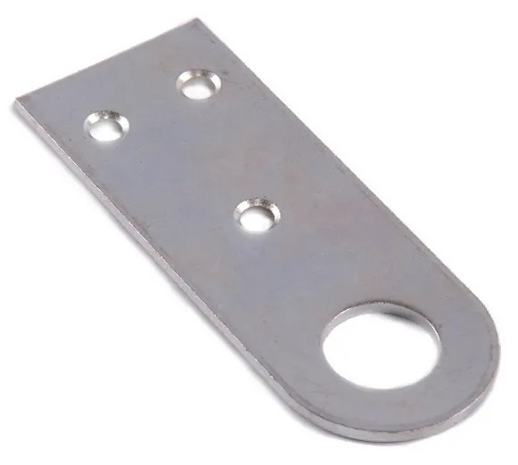 Проушина (Пробой-ушко) 28х77 (105х40х3) (цинк белый)