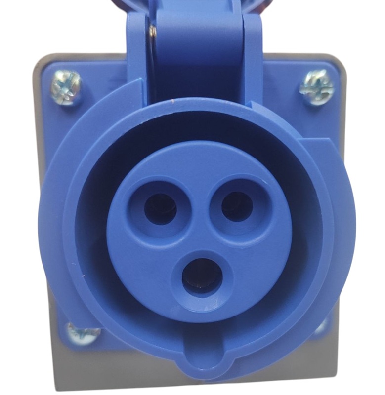 Розетка стационарная 16A 3п (2P+PE) SLN-113K IP44, 380В, AWSPRODUCTS