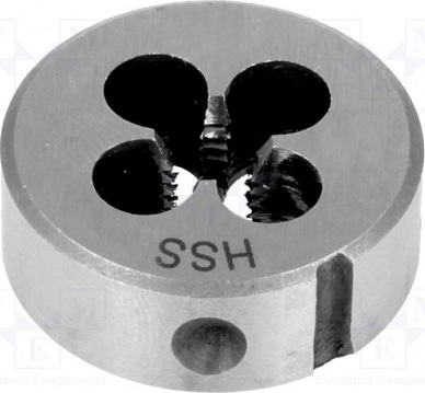 Плашка HSS O 25x9, PLW, M 6