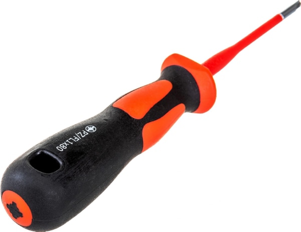 Отвертка диэлектрическая "Слим" PZ/FL1*80 (КВТ)