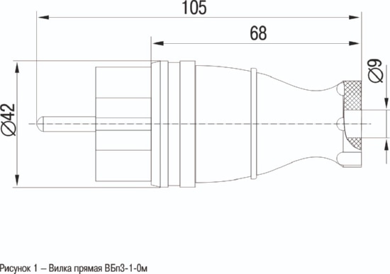 Вилка прямая ОМЕГА IP44 жёлтая ВБп3-1-0м ИЭК