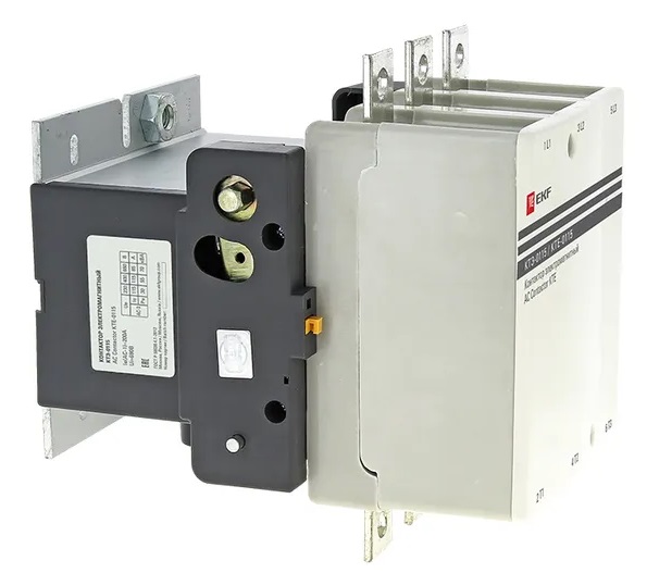 Контактор КТЭ 115А (кат.220В АС, 115А, 55кВт, 1но.) EKF