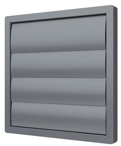 Выход стенной КФ фланец D250 жалюзи 294х294 ASA Gray ERA STREETLINE