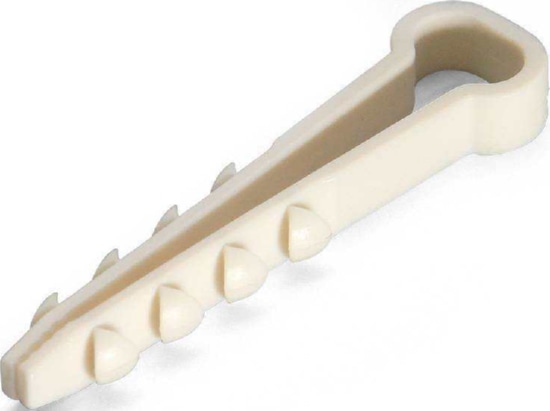 Дюбель-хомут ДХП 12х6 Белый Fortisflex (100шт) (аналог USMP-3)