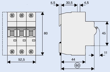 Автомат PL6-B63/3
