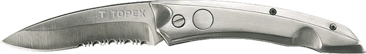 Нож универсальный, лезвие 80 мм, пружинный TOPEX