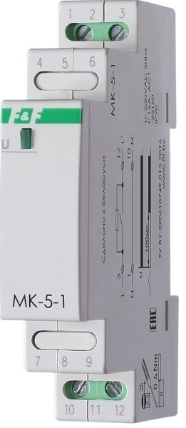 Модуль защиты контактов  MK-5-1 (230 В АС, 16А) F&F