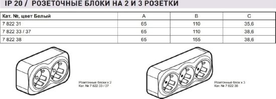 БЕЛЫЙ_Розетка 3-я с/з, наружной установки IP20 (782238) LEGRAND