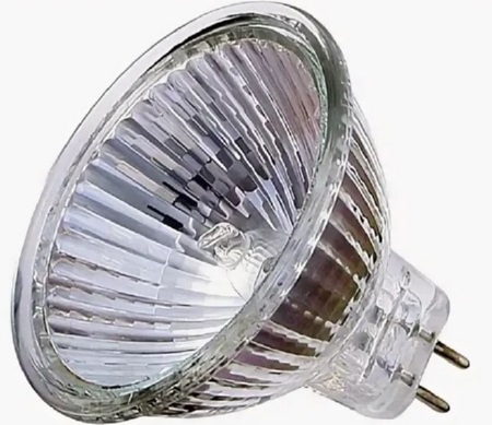 Лампа галоген.с защ.стекл, MR16 20W GU5.3, 12V Camelion