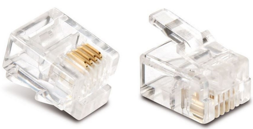 Коннектор RJ-11 6P4C (в уп.50шт.) RIPO