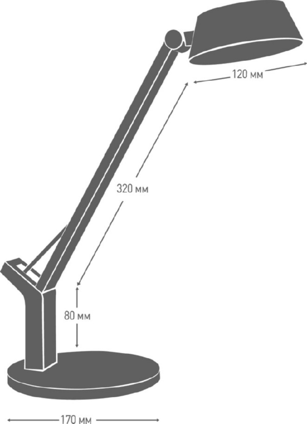 Светильник настольный Camelion KD-835 C03 серебро LED (8Вт,230В,480лм,сенс.рег.ярк и цвет.темп,USB-5