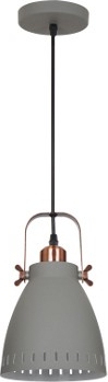 Camelion PL-428S-1 С73  серый + медь (Светильник подвесной New York,  1х E27, 40Вт, 230В, металл)