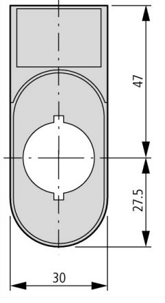 Шильдик-держатель M22S-STDD-X