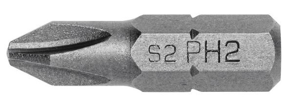 Биты PH2, 25 мм, сталь S2, 5 шт. HOEGERT