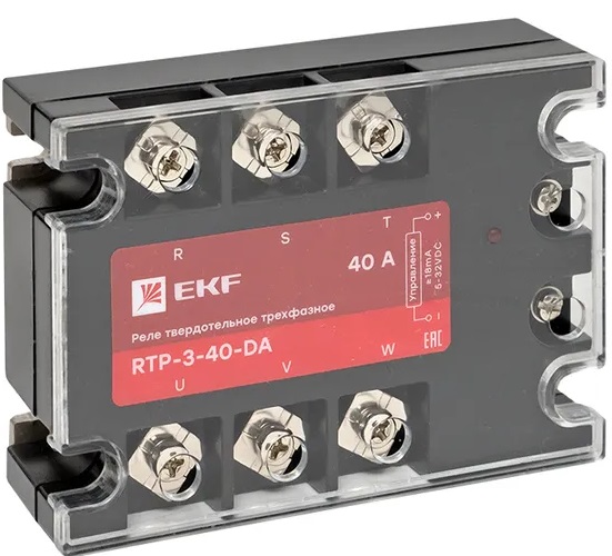 Реле твердотельное трехфазное RTP-40-DA EKF