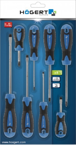 Набор отверток 8 шт., S2 HOEGERT, ком