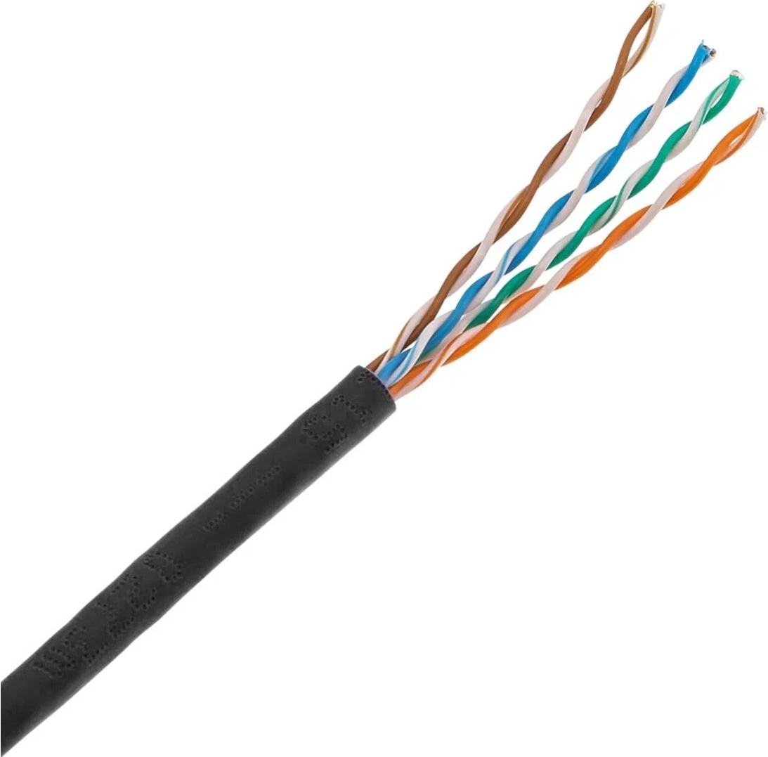 ITK Кабель компьютерный U/UTP, кат.5E 4х2х24AWG solid, LDPE (уличный), 305м (акц), уп