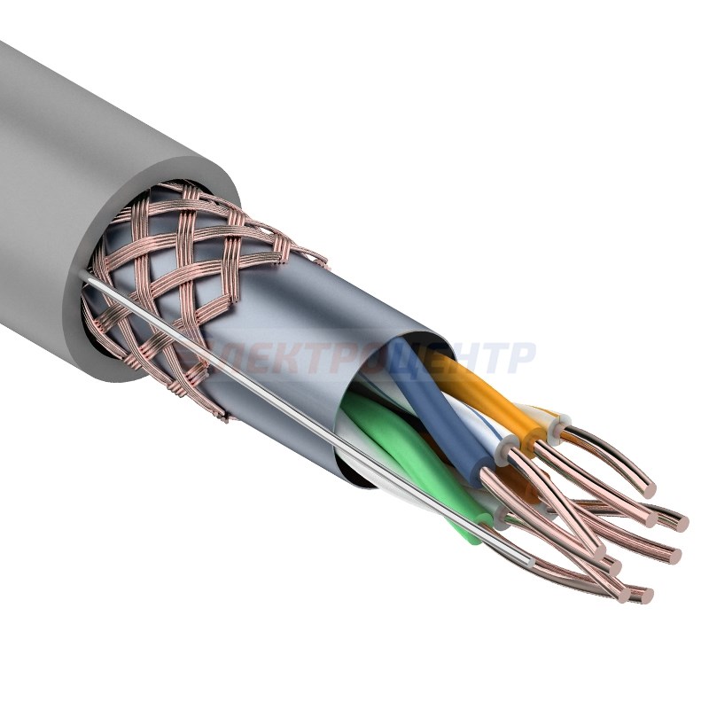 Кабель REXANT SFTP 4PR 24AWG CAT5e 305м (медь)