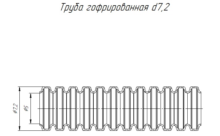 Труба гофр. ПП 5,0  ЧЕРНАЯ (HF) стойкая к УФ 350 Н Прорукав (25)