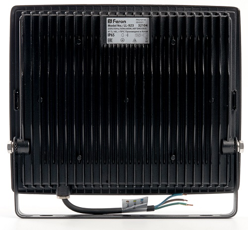 Прожектор светодиодный 2835SMD, 150W 6400K AC220V/50Hz IP65, черный в компактном корпусе, SFL90-150