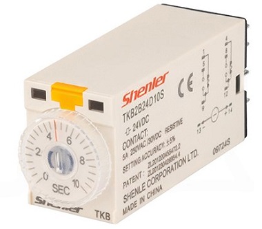 Реле времени TKB2B24D10S,2CO,5A (24VDC) Shenler