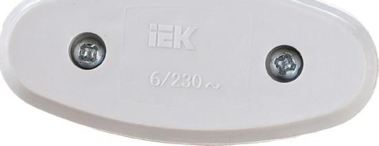 Выключатель одноклавишный разборный для бра, белый ВБ-01Б IEK