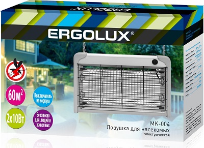 Светильник Антимоскитный MK-004 ( 2x10Вт, люм лампа) Ergolux