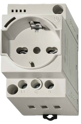 Розетка 7U.00.8.230.0010 тип Schuko + Bipasso 10/16A IP20