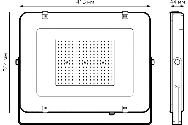 Прожектор Gauss Elementary 200W 16800lm 6500К 175-265V IP65 черный LED 1/2