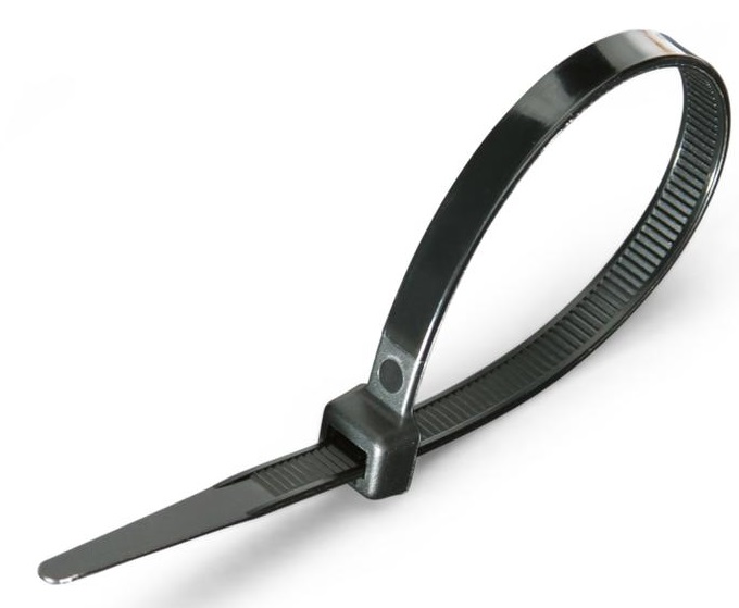 Хомут 4,0*200 черный нейлон UV (100 шт.) КСС (Fortisflex) (КВТ), уп