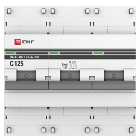 Автоматический выключатель ВА 47-100 C125/3 10кА Proxima EKF