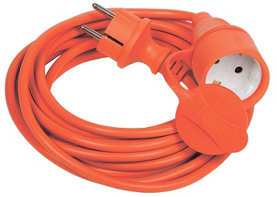 Удлинитель для газонокосилок УШ-01РВ 40м (3х1,0мм2) оранжевый IP44 IEK