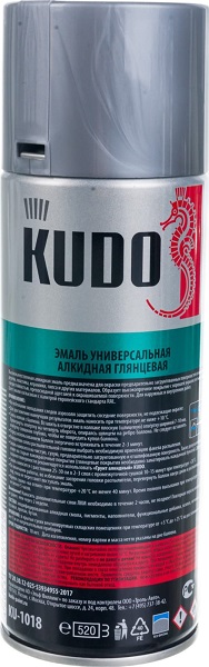 Эмаль серая 520мл KUDO