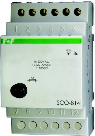 Регулятор яркости ламп накал. и галог. SCO-814 F&F (1000Вт)