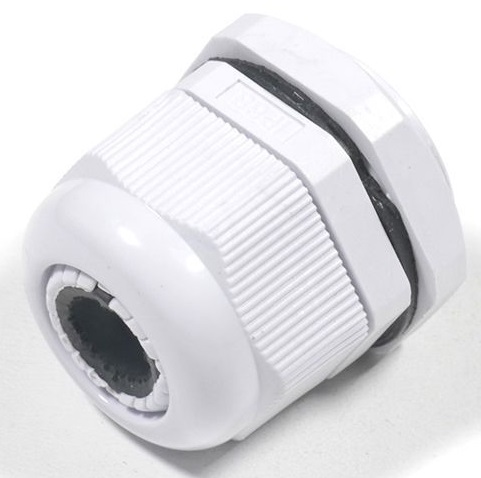 Кабельный ввод PG21 (13-18 мм) серый пластик IP68 (Гофроматик)