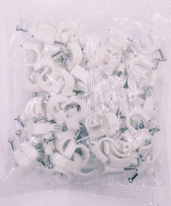 Скоба cable clips round  10* (100 шт.) (ELUX)