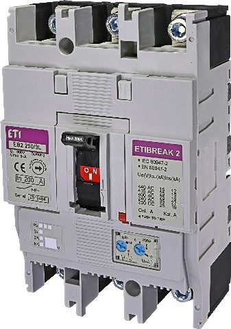 Автоматический выключатель EB2 250/3L 200A 3p