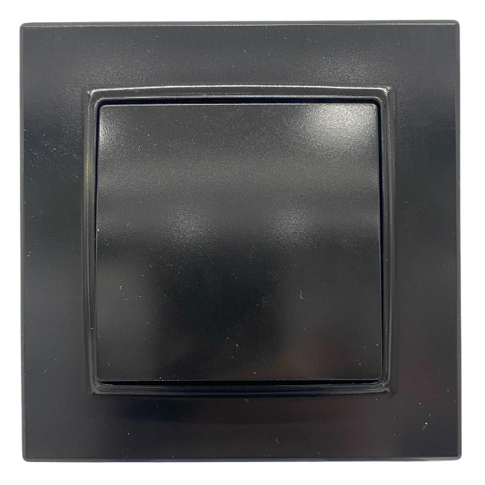 Выключатель 1-кл. чёрный SD-P1001B "Standard" AWSproducts
