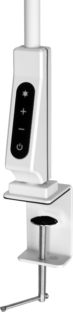 Cветильник настольный Camelion KD-837 C01 белый LED(на струбц.,7Вт,230В,450лм,сенс.рег.ярк и цвет.те