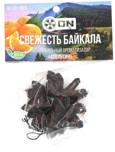 Ароматизатор автомобильный «Свежесть Байкала», апельсин ON