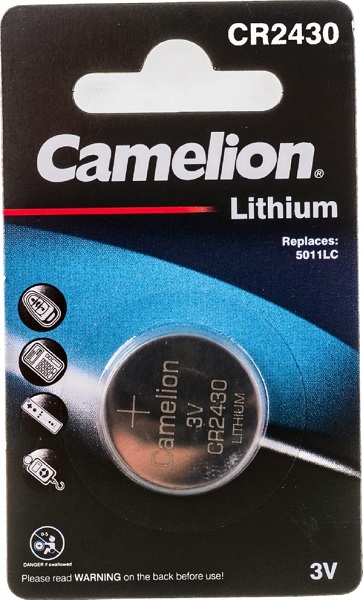 Элемент питания Camelion CR2430 BL-1 (литиевая,3V)
